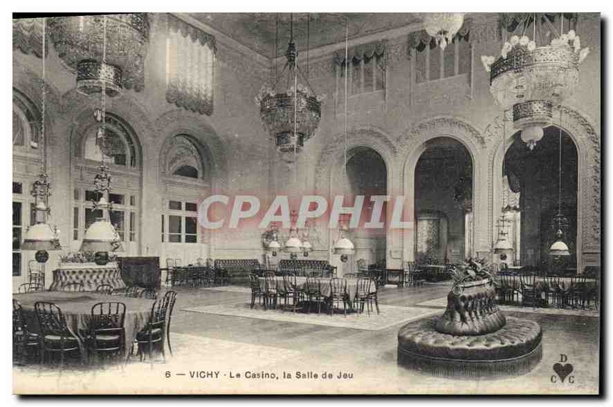 CPA Vichy Le Casino la Salle de Jeu 