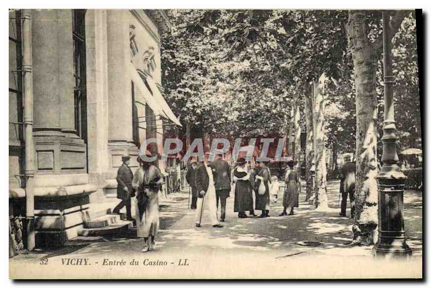 CPA Vichy Entree du Casino 