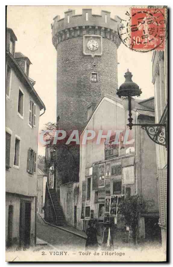 CPA Vichy Tour de l'Horloge 