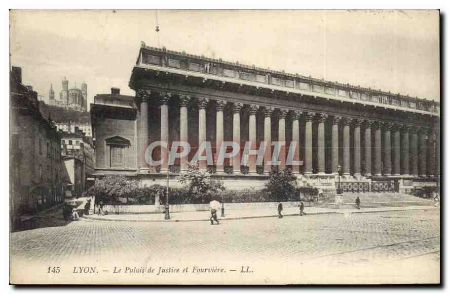 CPA Lyon Le Palais de Justice et Fourviere 