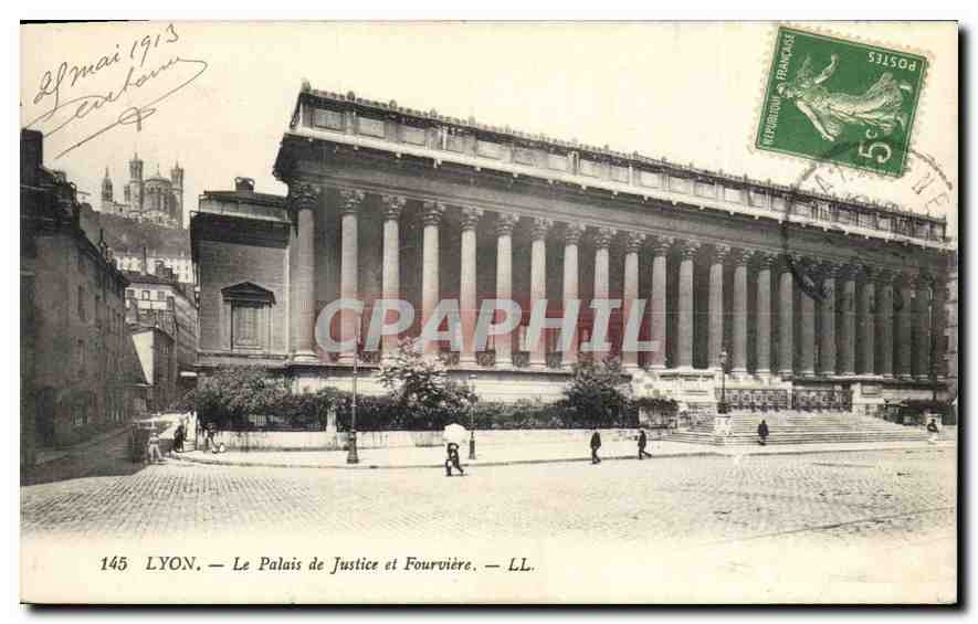 CPA Lyon Le Palais de Justice et Fourviere