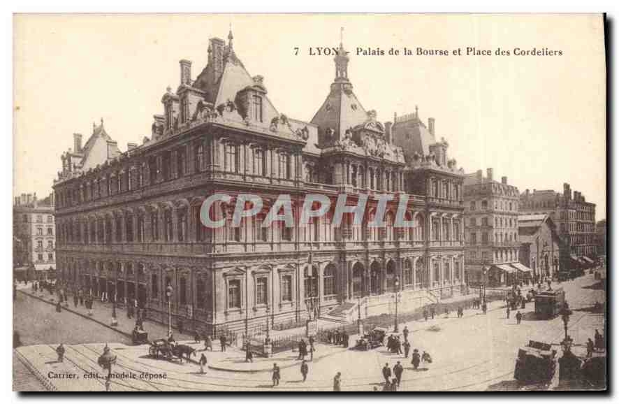 CPA Lyon Palais de la Bourse et Place des Cordeliers