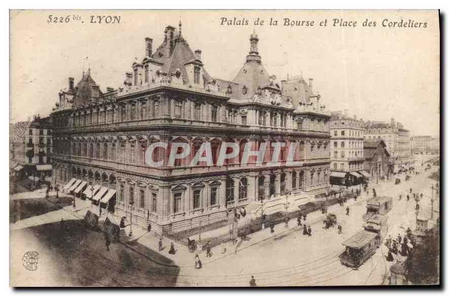 CPA Lyon Palais de la Bourse et Place des Cordeliers