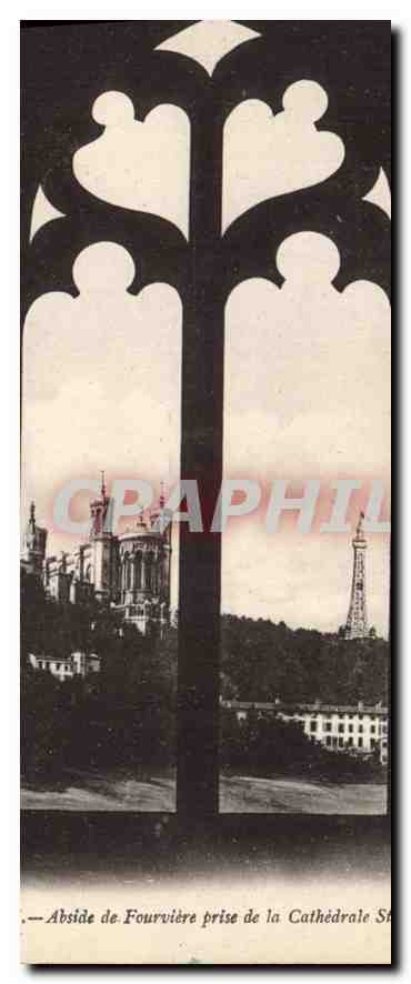CPA Abside de Fourviere prise de la Cathedrale
