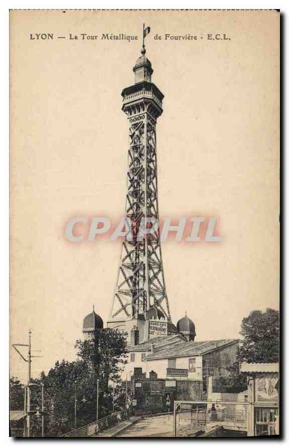 CPA Lyon La Tour Metallique de Fourviere
