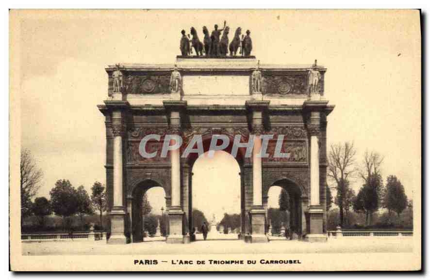 CPA Paris L'Arc de Triomphe du Carrousel