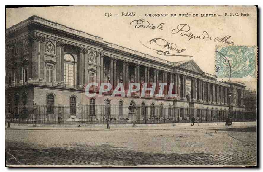 CPA Paris Colonnade du Musee du Louvre