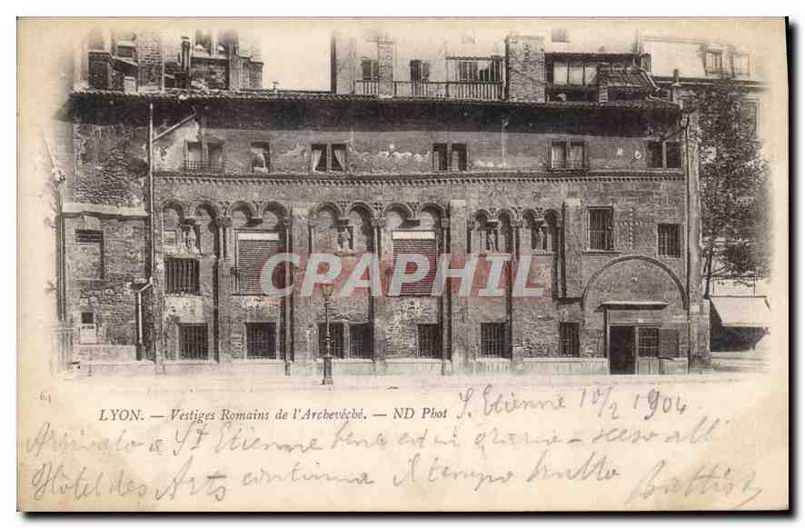 CPA Lyon Vestiges Romains de l'Archeveche