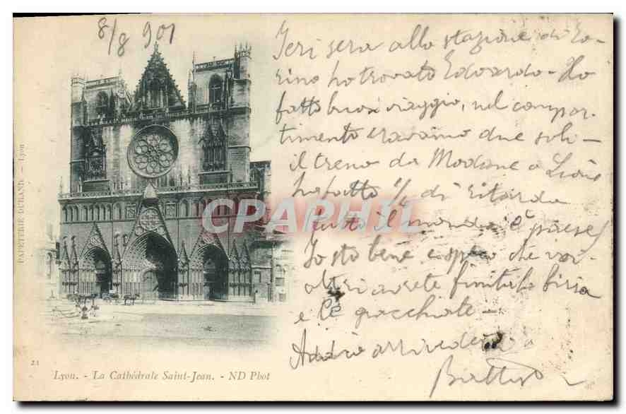 CPA Lyon La Cathedrale Saint Jean 