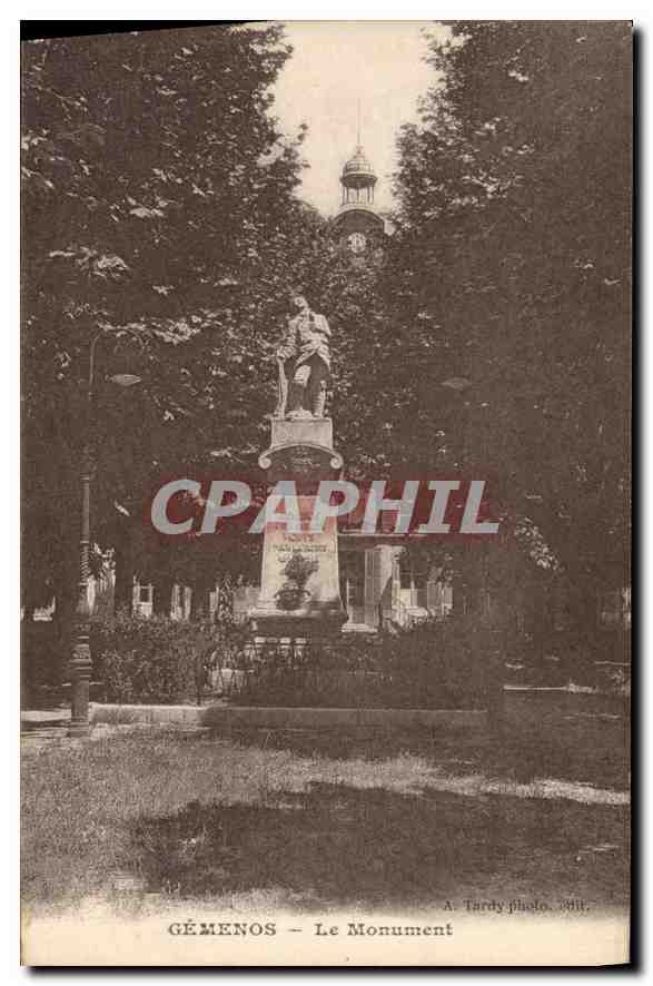 CPA Gemenos Le Monument