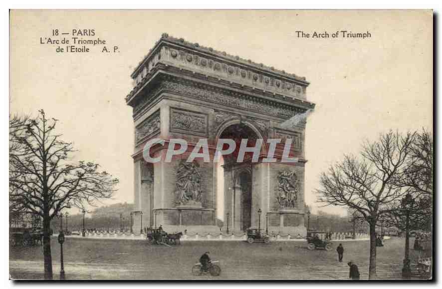 CPA Paris L'Arc de Triomphe de l'Etoile 