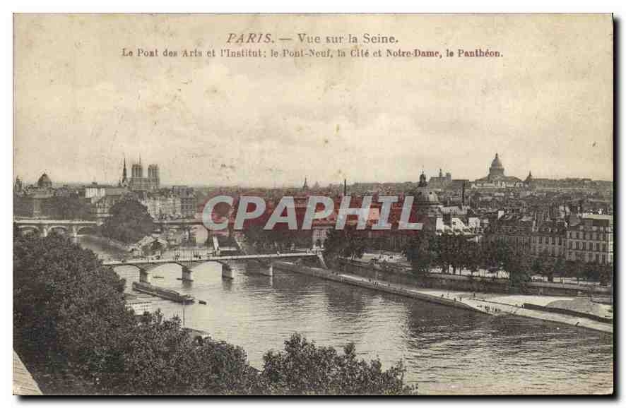 CPA Paris Vue sur la Seine 