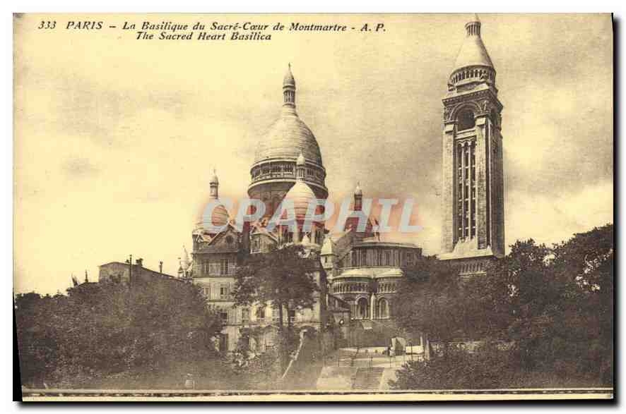 CPA Paris La Basilique du Sacre Coeur de Montmartre