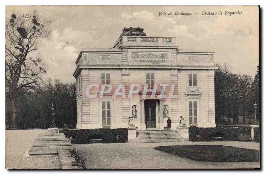 CPA Bois de Boulogne Chateau de Bagatelle 