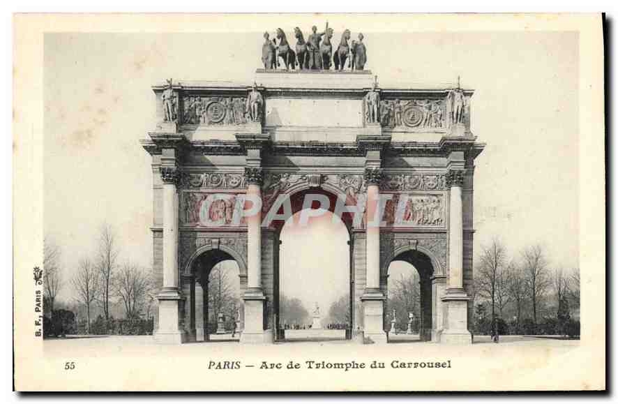 CPA Paris Arc de Triomphe du Carrousel 