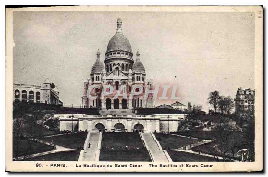 CPA Paris La Basilique du Sacre Coeur