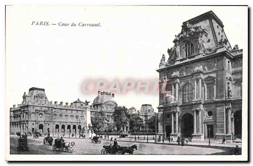 CPA Paris Cour du Carrousel 