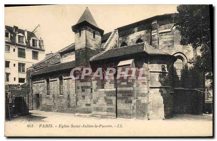 CPA Paris Eglise Saint Julien le Pauvre