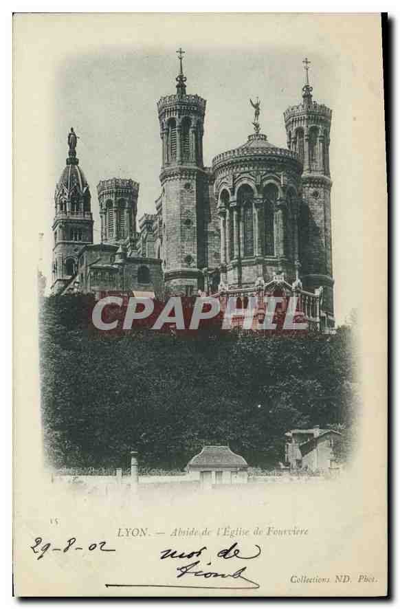 CPA Lyon Abside de l'Eglise de Fourviere