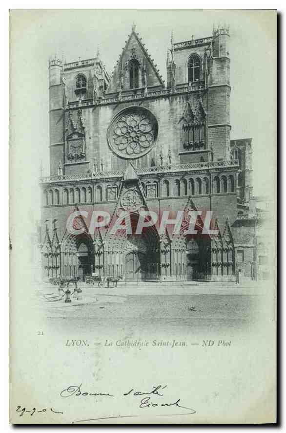 CPA Lyon La Cathedrale Saint Jean 