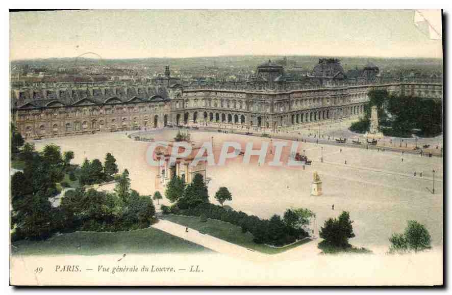 CPA Paris Vue Generale du Louvre 