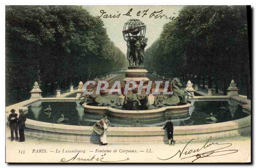 CPA Paris Le Luxembourg Fontaine de Carpeaux 