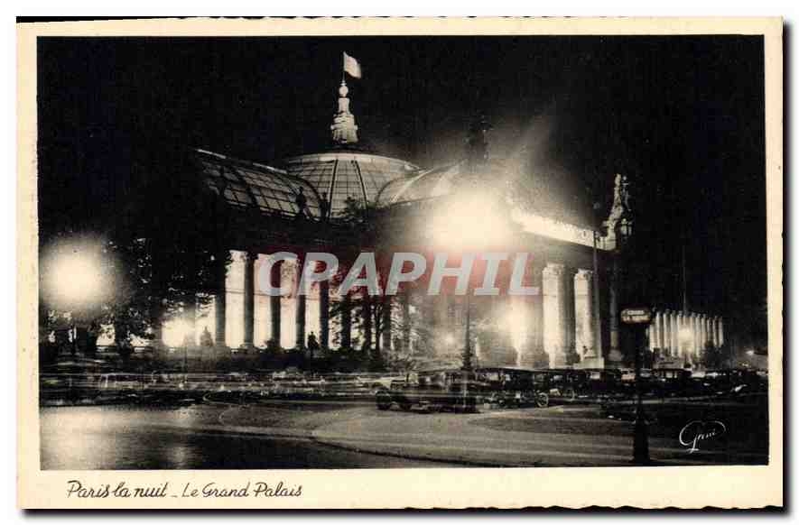 CPA Paris la nuit Le Grand Palais 