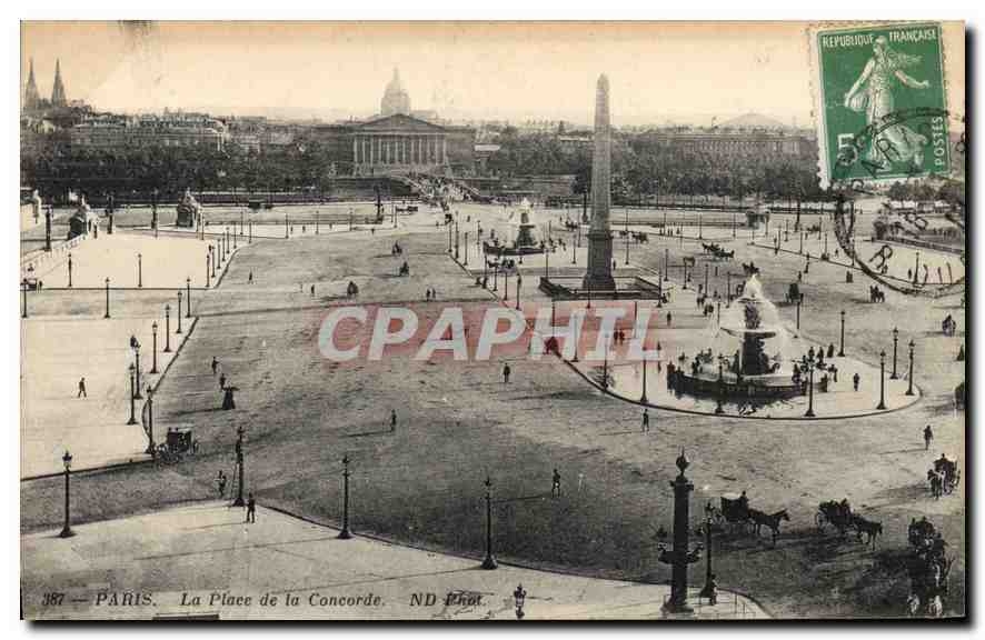 CPA Paris La Place de la Concorde 