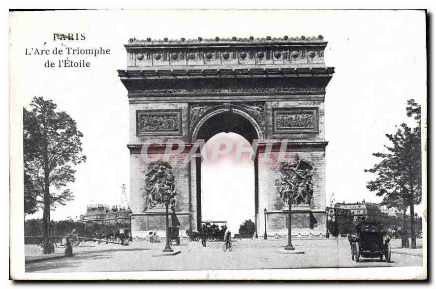 CPA Paris L'Arc de Triomphe de l'Etoile 