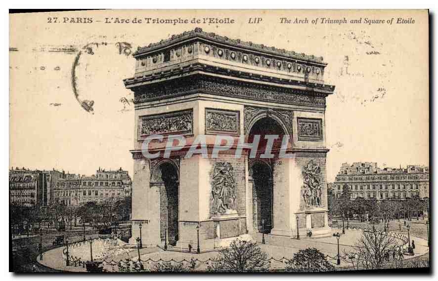 CPA Paris L'Arc de Triomphe de l'Etoile 