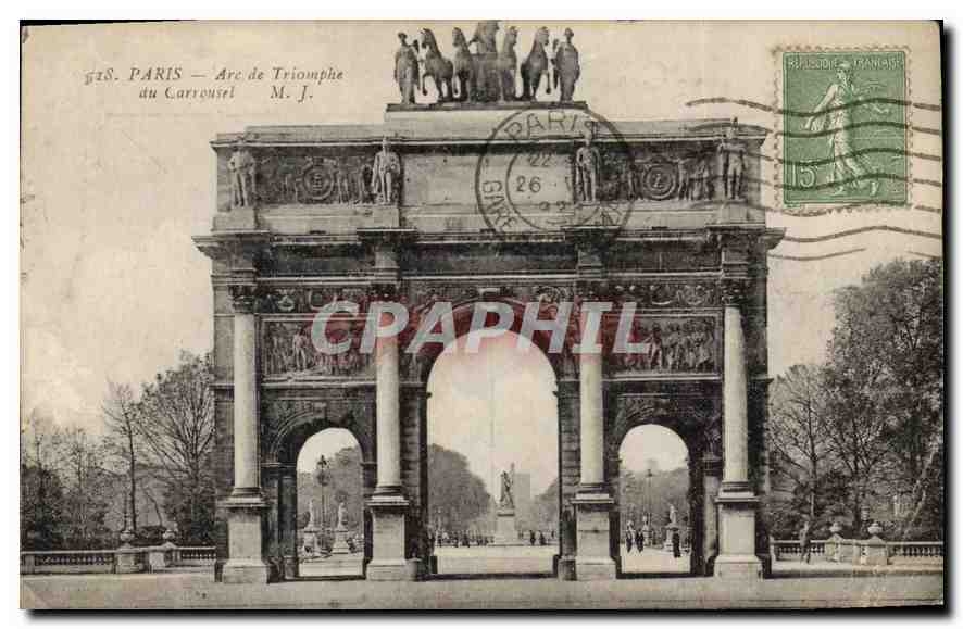 CPA Paris Arc de Triomphe du Carrousel 