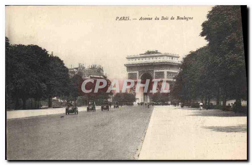 CPA Paris Avenue du Bois de Boulogne