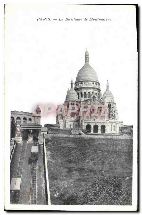CPA Paris La Basilique de Montmartre 