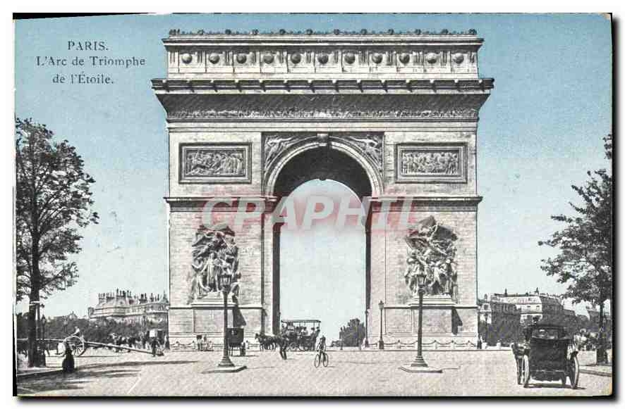CPA Paris L'Arc de Triomphe de l'Etoile 