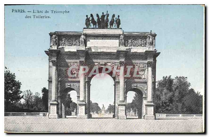 CPA Paris L'Arc de Triomphe des Tuileries 