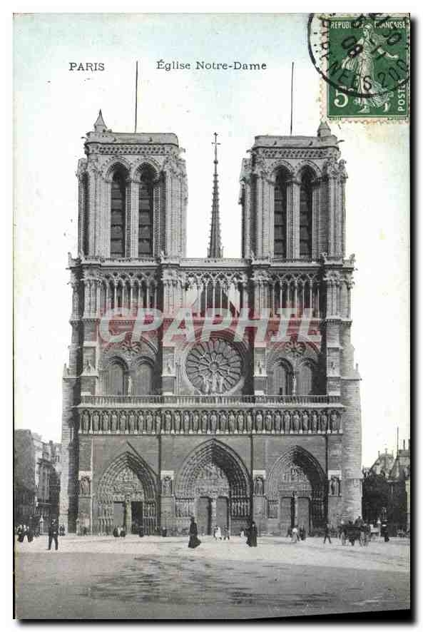 CPA Paris Eglise Notre Dame
