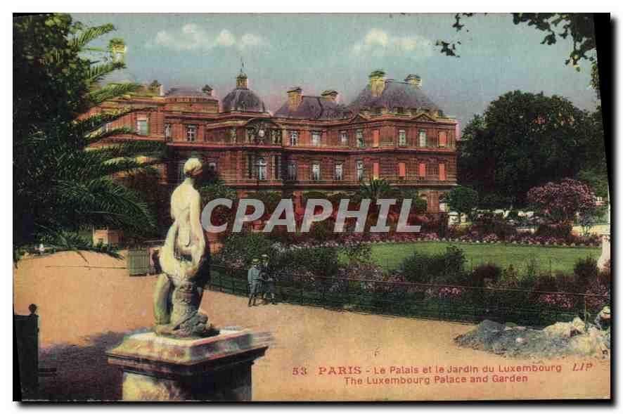 CPA Paris Le Palais et le Jardin du Luxembourg 