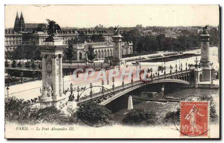 CPA Paris Le Pont Alexandre III 