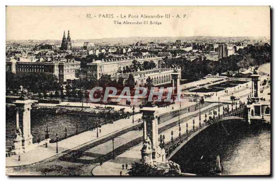 CPA Paris Le Pont Alexandre III 