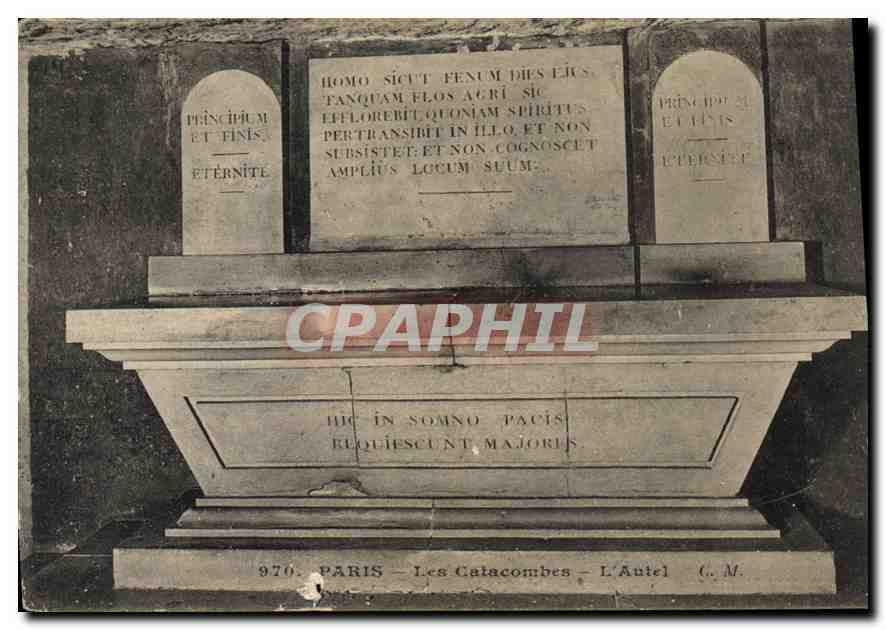 CPA Paris Les Calacombes 