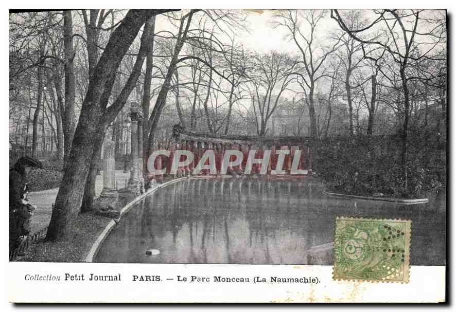 CPA Paris Le Parc Monceau La Naumachie 