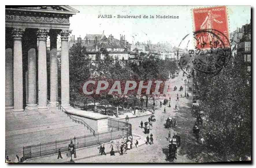 CPA Paris Boulevard de la Madeleine