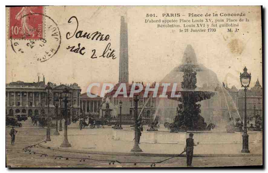 CPA Paris Place de la Concorde 