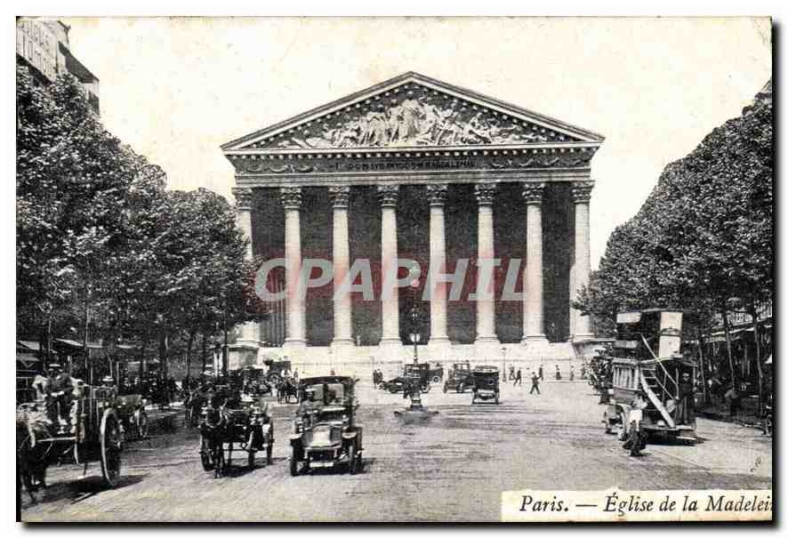 CPA Paris Eglise de la Madeleine 