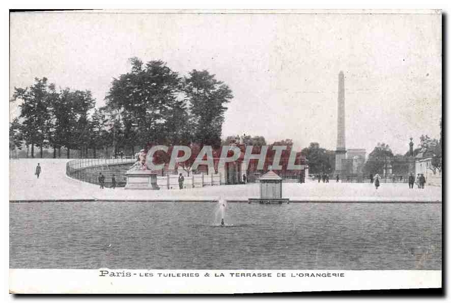 CPA Paris Les Tuileries & La Terrasse de l'Orangerie 