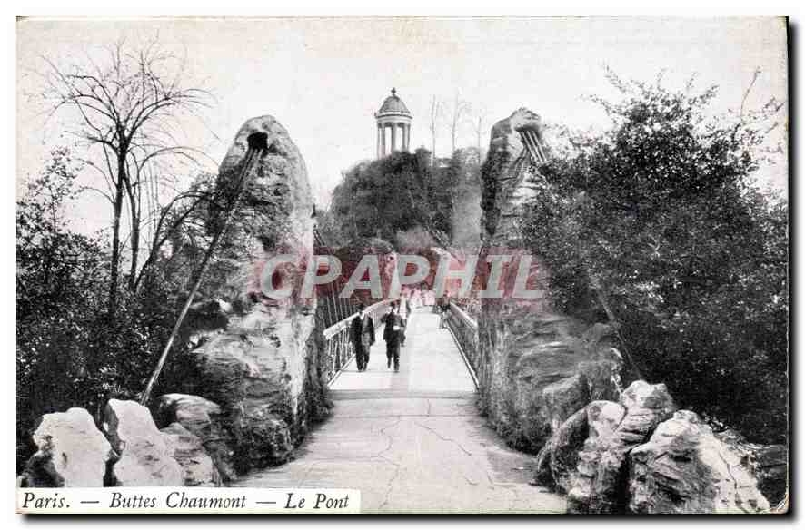 CPA Paris Buttes Chaumont Le Pont 