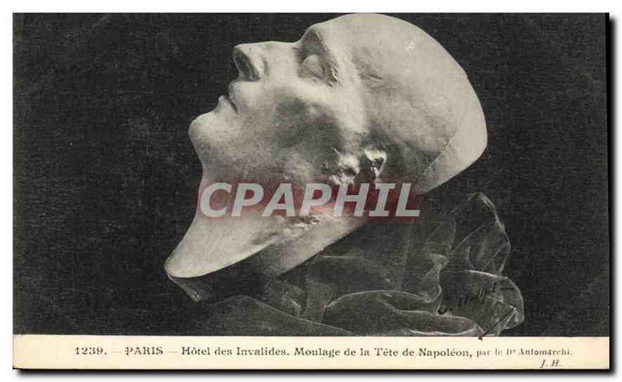 CPA Paris Hotel des Invalides Moulage de la Tete de Napoleon 