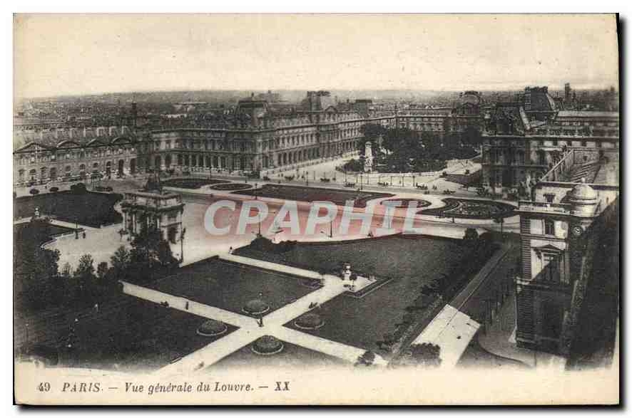 CPA Paris Vue generale du Louvre 