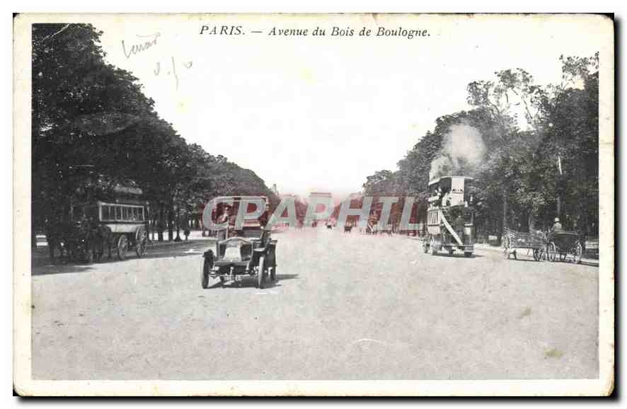 CPA Paris Avenue du Bois de Boulogne 