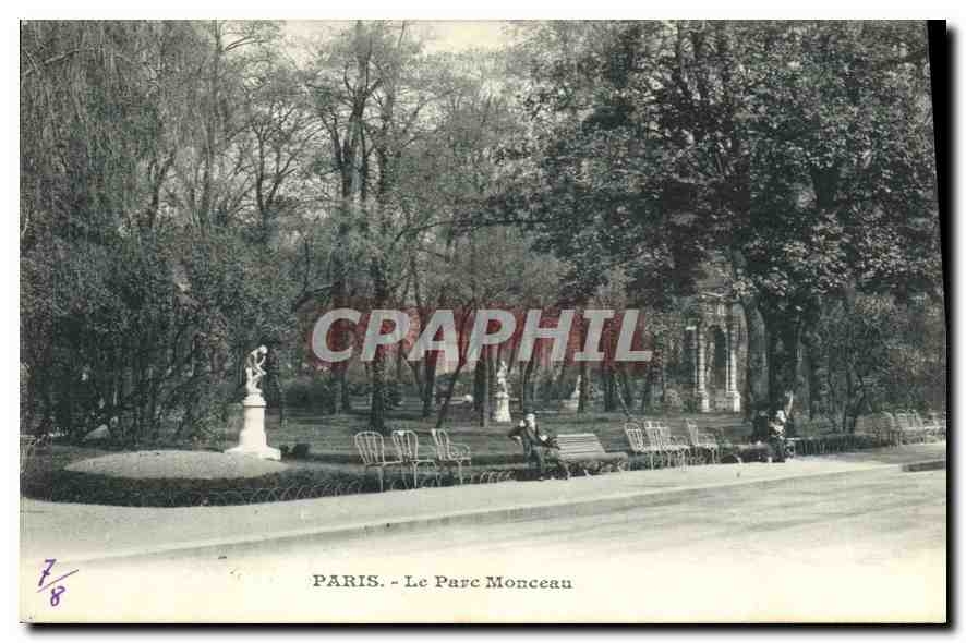 CPA Paris Le Parc Monceau 